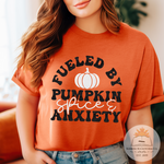 Fueled by Anxiety and Pumpkin Spice -  Unisex Heather Shirt