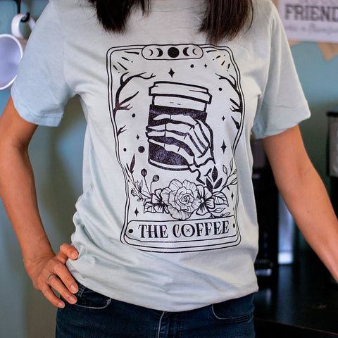 The Coffee Tarot - Unisex Heather Shirt