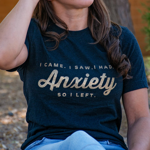 Anxiety So I Left - Unisex Heather Shirt