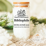 Bibliophile - 16oz Glass Can Cup