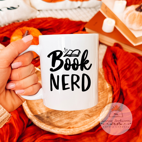 Book Nerd - 15 oz Porcelain Coffee Mug