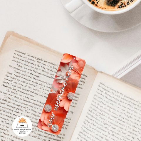 Pink Daisies - Custom Double Sided Bookmark