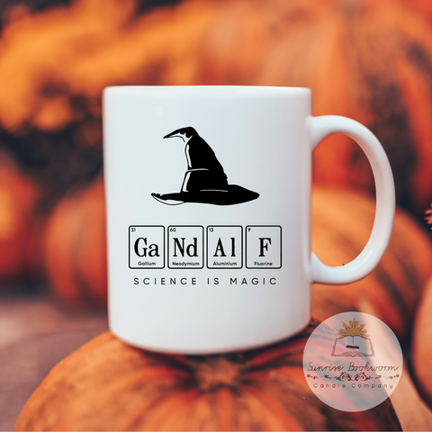 Gandalf Science is Magic - 15 oz Porcelain Coffee Mug