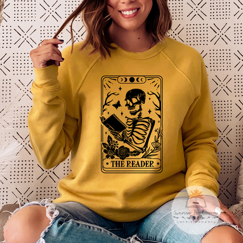 The Reader Tarot - Unisex Pullover Sweatshirt