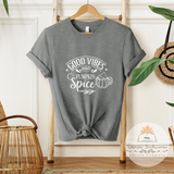 Good Vibes and Pumpkin Spice - Unisex Heather Shirt