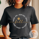 Fall Things Circle - Unisex Heather Shirt