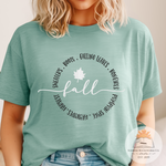 Fall Things Circle - Unisex Heather Shirt