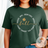 Fall Things Circle - Unisex Heather Shirt