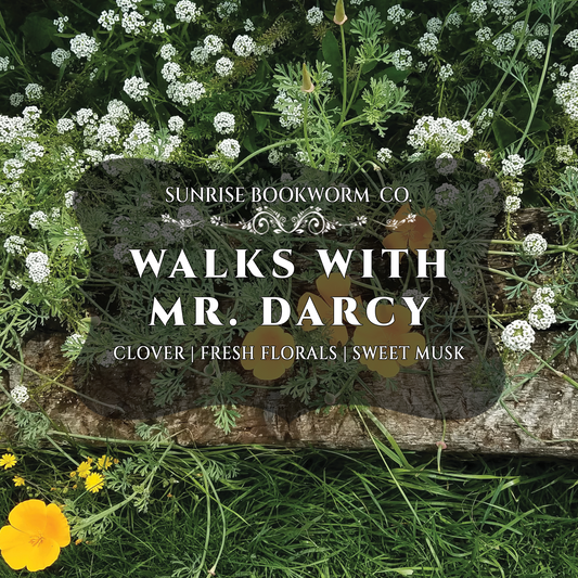 Walks With Mr. Darcy | Classic Literature Candle