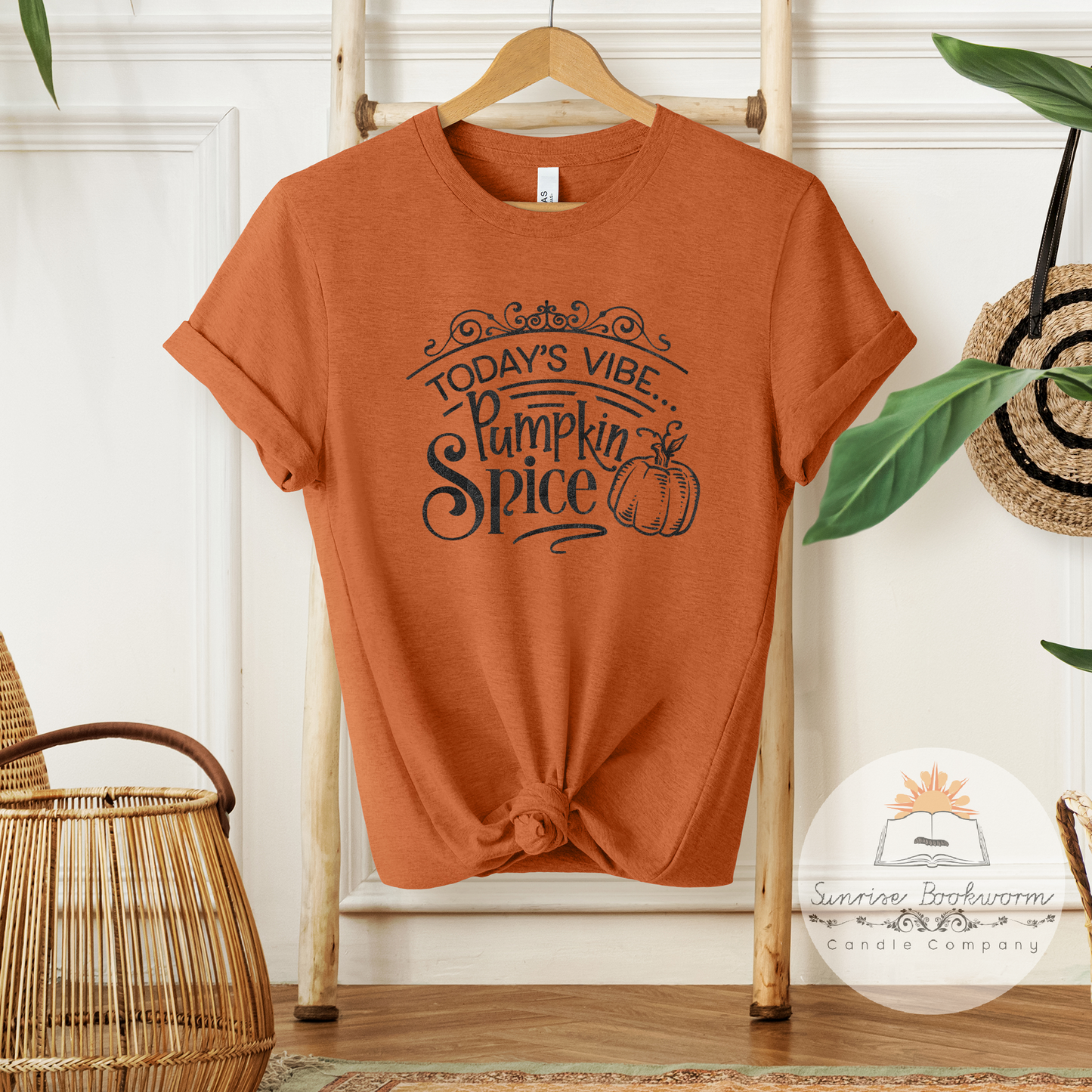 Today's Vibe is Pumpkin Spice - Unisex Heather Shirt