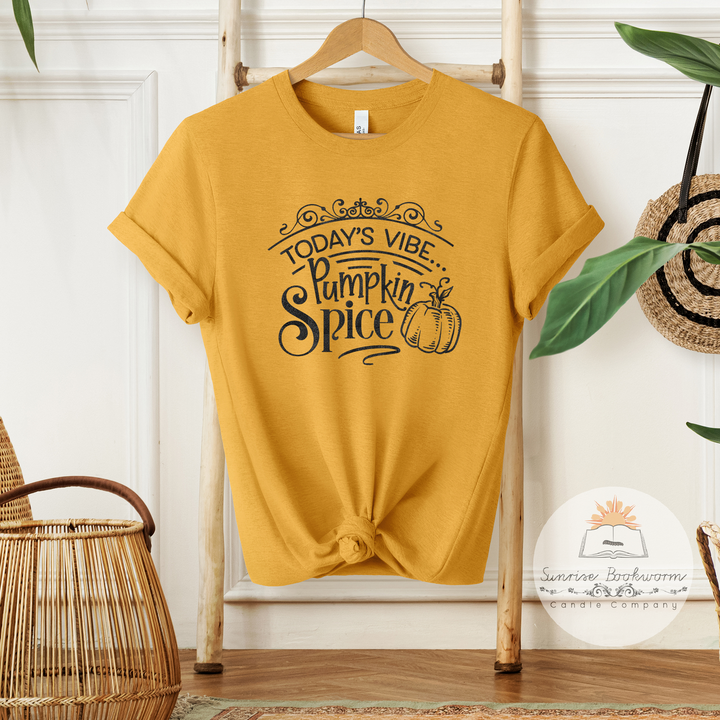 Today's Vibe is Pumpkin Spice - Unisex Heather Shirt