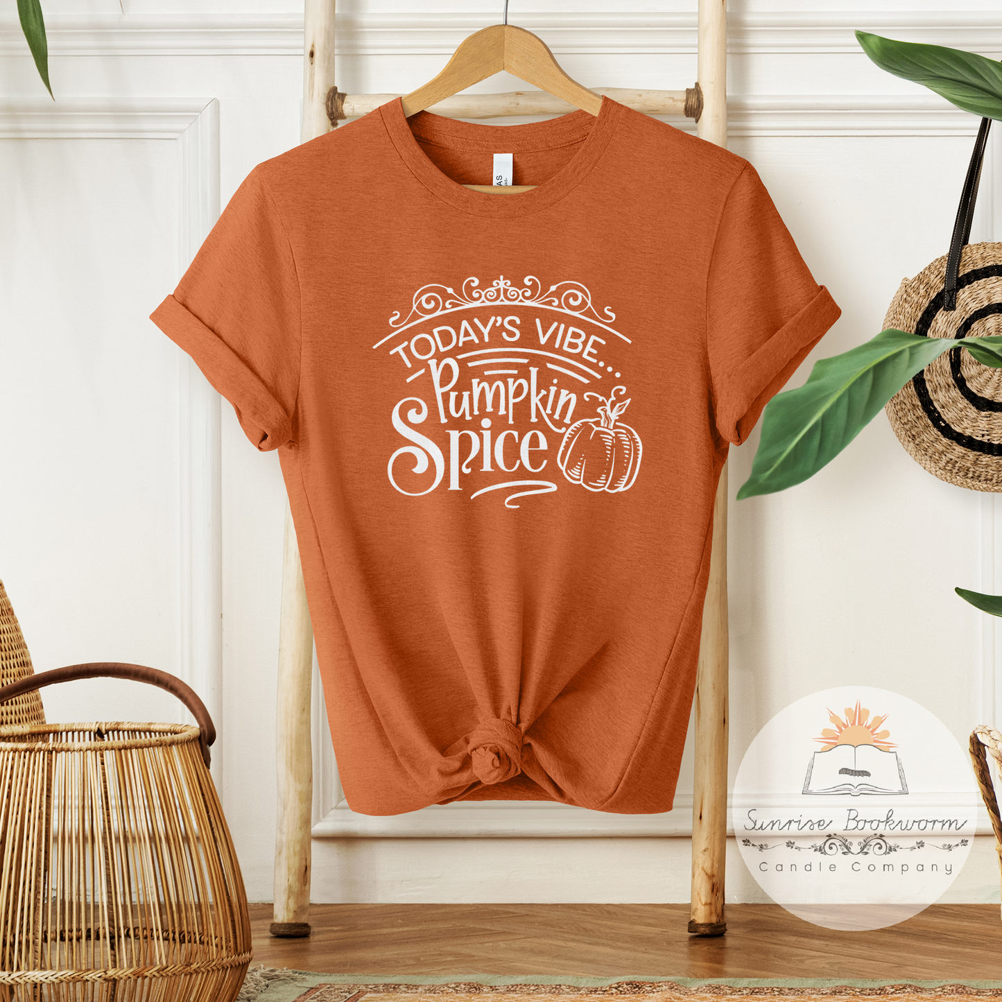 Today's Vibe is Pumpkin Spice - Unisex Heather Shirt