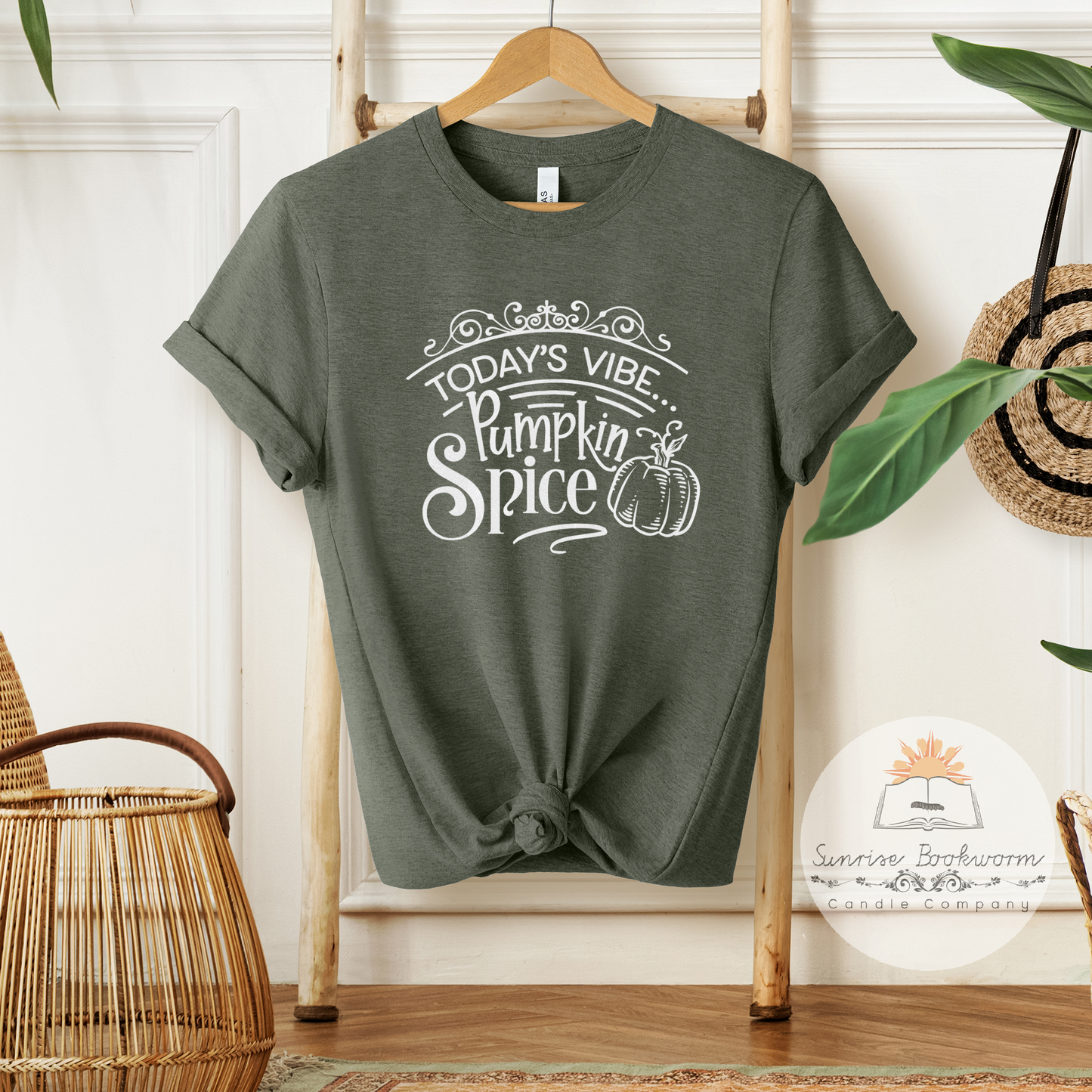 Today's Vibe is Pumpkin Spice - Unisex Heather Shirt